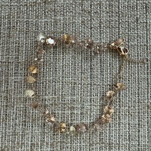 Anthropologie Gold and neutral  Crystal Bracelet - 2025 - new